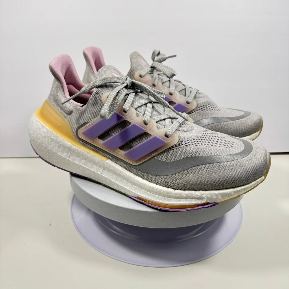 Adidas Ultraboost Light Women's Running Shoes Gray Purple Size 11‎ IE1762